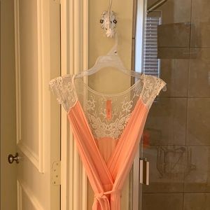 Coral formal dress